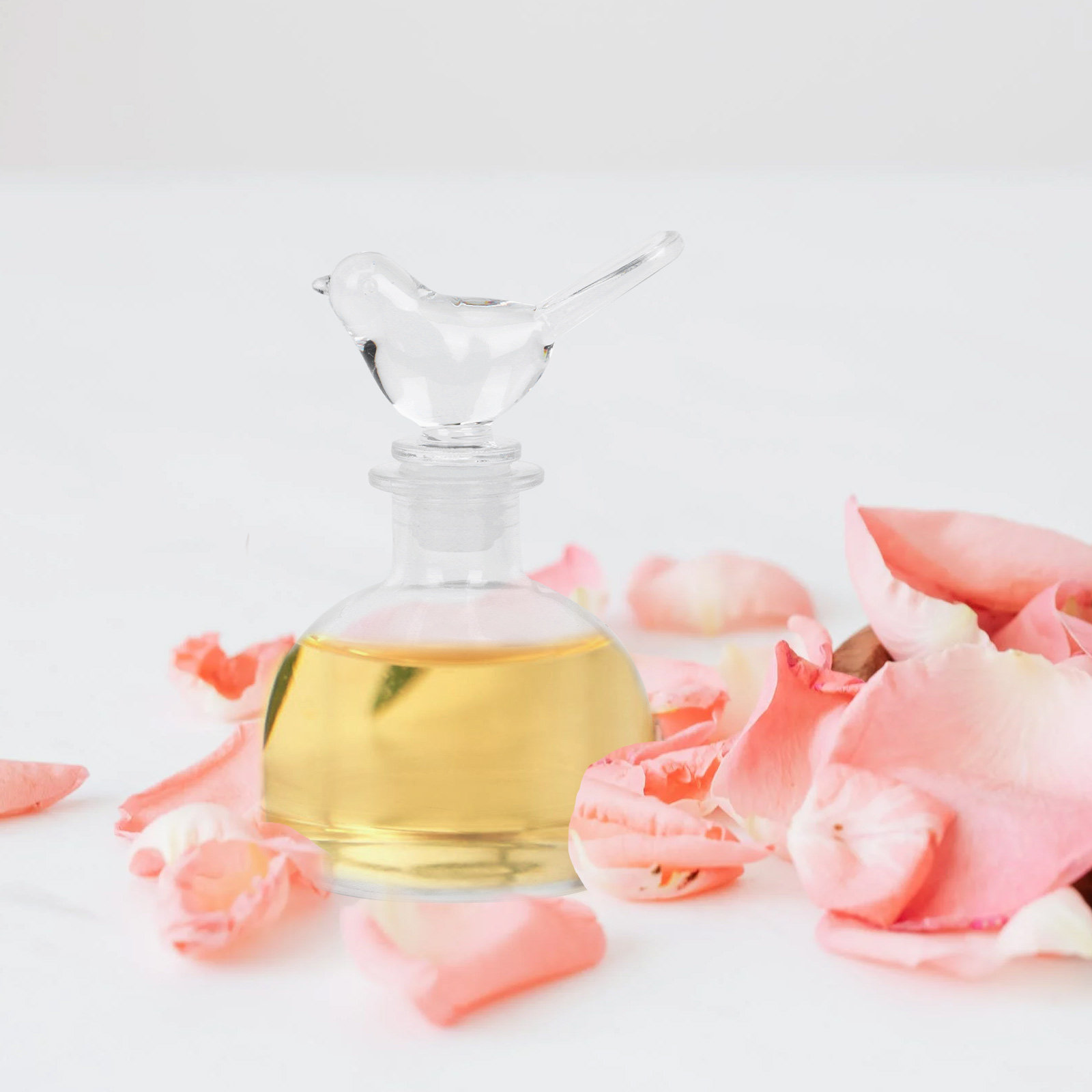 Home Fragrance Usa - 2Pcs Elegant Simple Glass Perfume Bottles