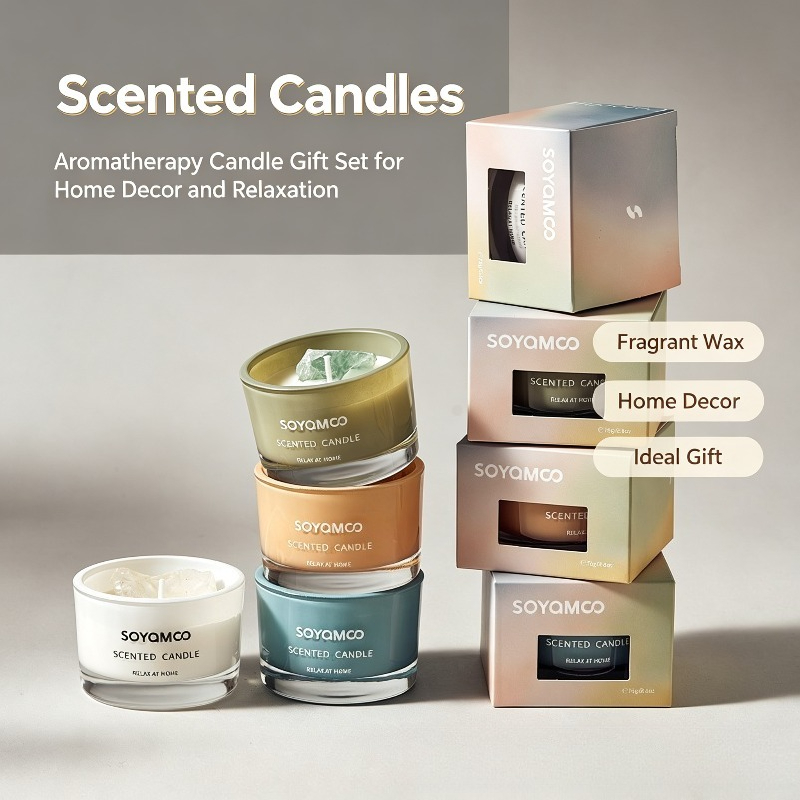 1PC Crystal Scented Candle Lon - đánh giá và giá Home Fragrance Non Toxic