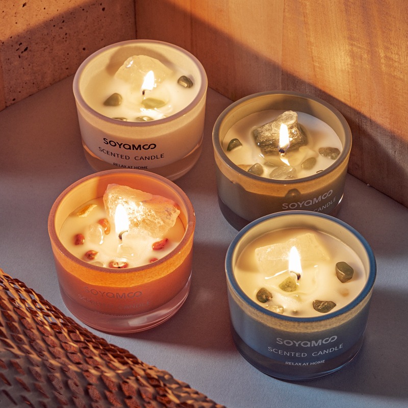1PC Crystal Scented Candle Lon - đánh giá và giá Home Fragrance Non Toxic